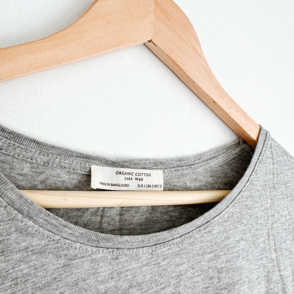 Zara Grey Women's T-Shirt - Size Small - Picture 2 of 4